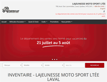 Tablet Screenshot of lajeunessemoto.com